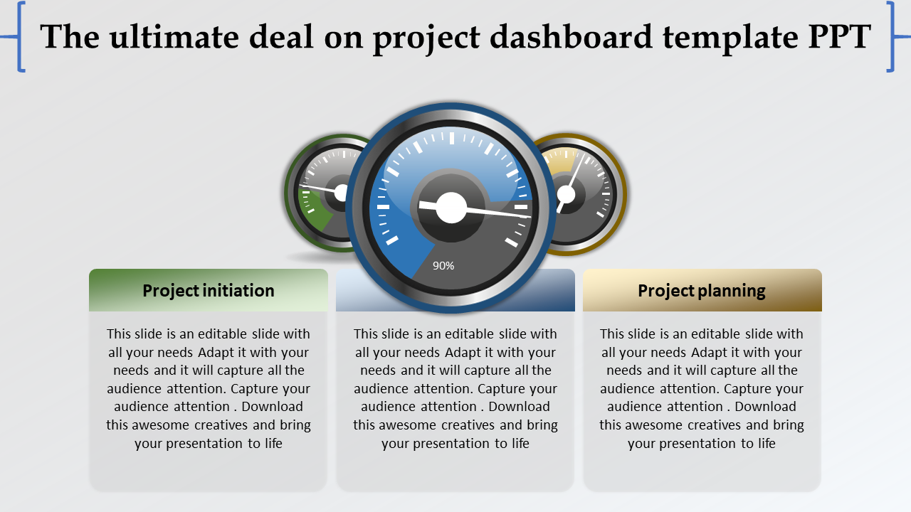 Free - Project Dashboard PPT Templates and Google Slides Themes